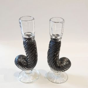 Venetian/Murano Crystal Candlesticks