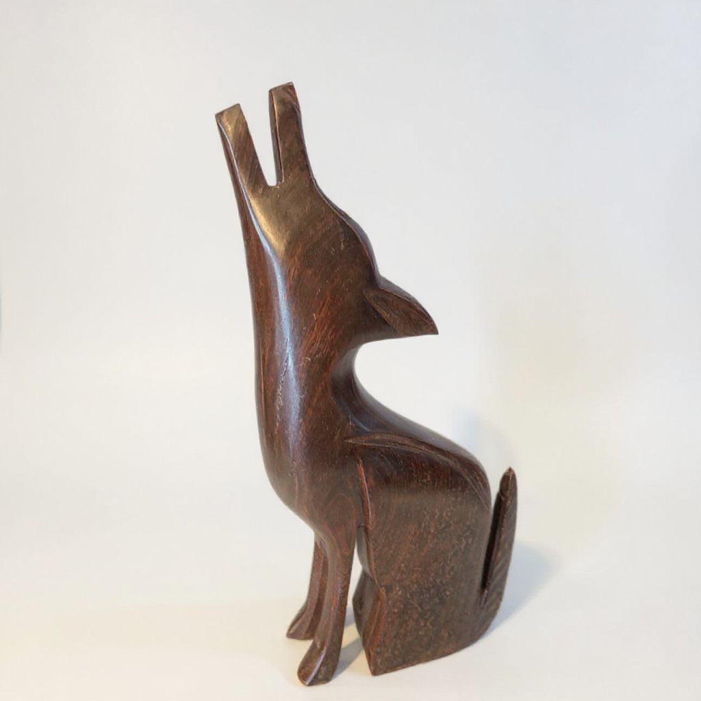 10 Inch Hand Carved Coyote