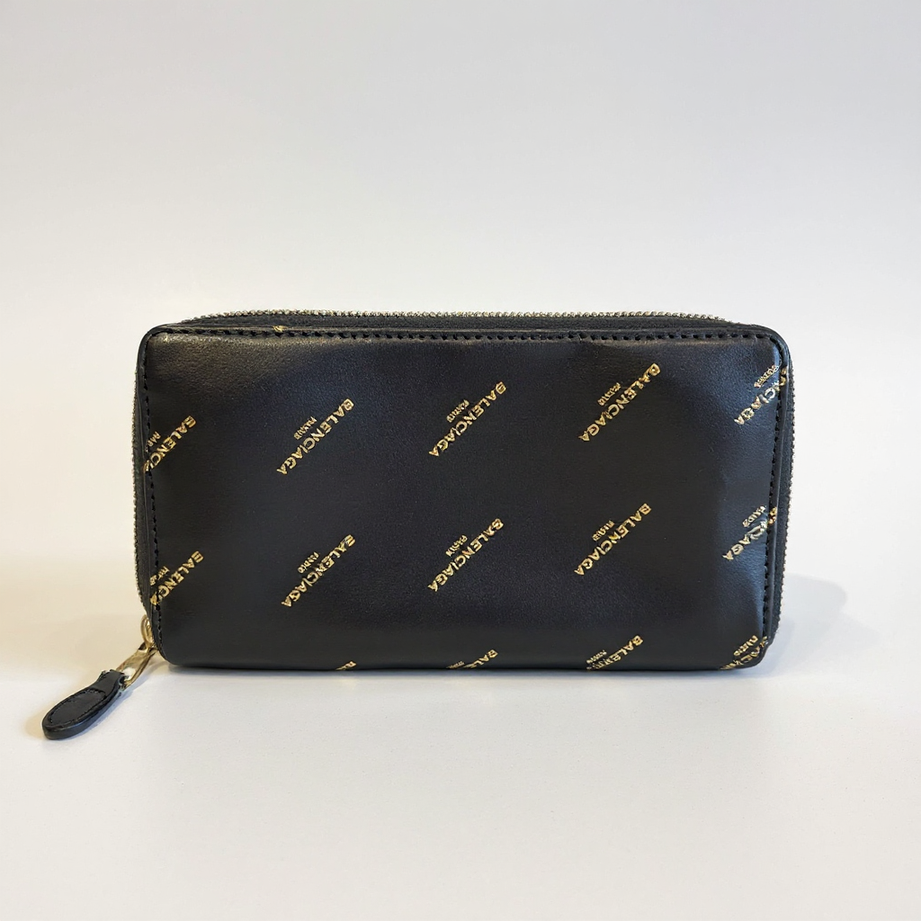 Balenciaga All Over Logo Wallet