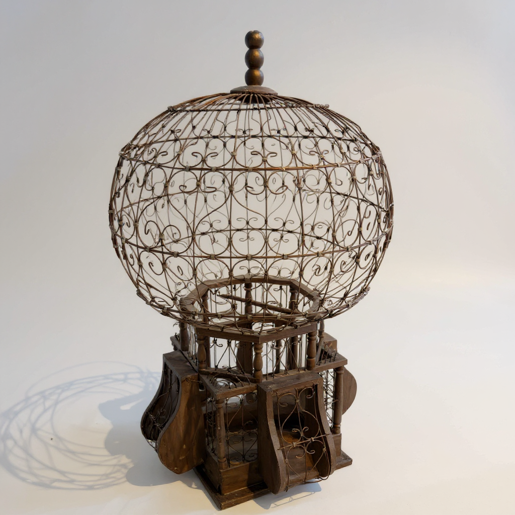 Vintage Balloon Bird Cage
