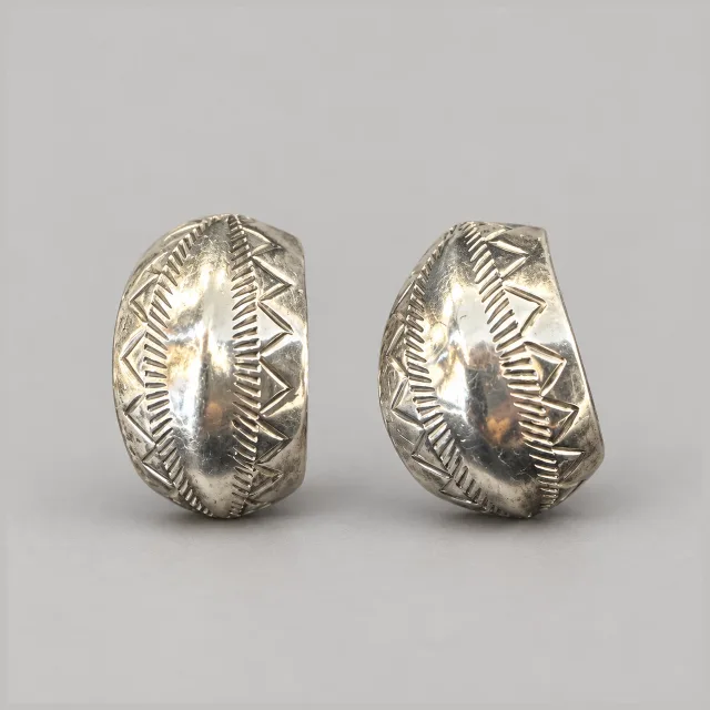 Post Hoop Earrings, .925