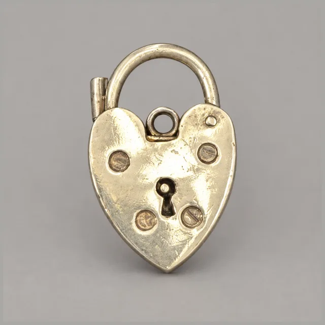 British Sterling Padlock Charm