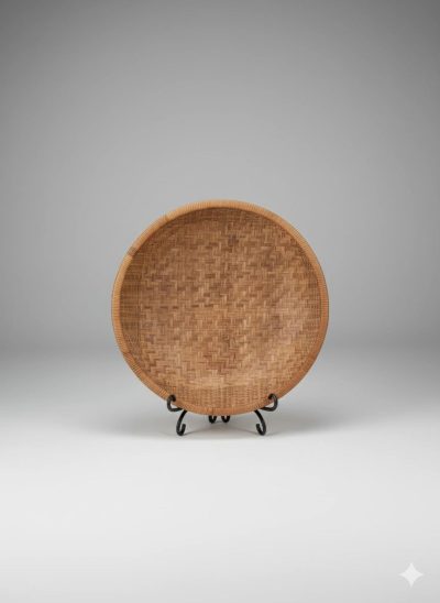 Herringbone Bamboo Basket