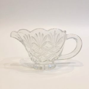 Vintage crystal glass creamer