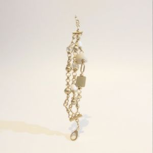 925 stones and silver balls bracelet