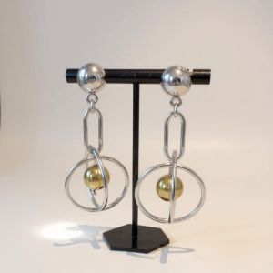 Atomic chandelier earrings