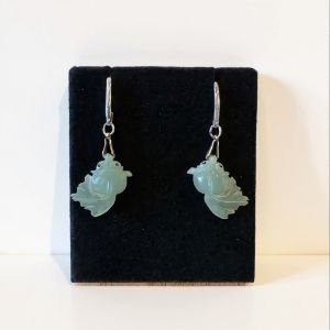 Vintage jade earrings