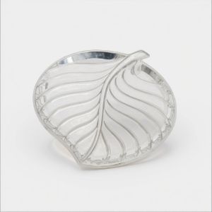 International silver, tropical leaf tray