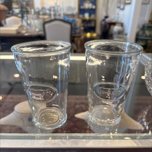Set of 2 milk, drinking glasses made in Canada
