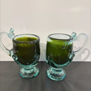 Pair of glass mugs