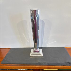 Silver plated vase