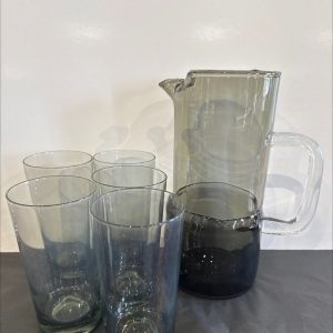 Pitcher and 5 glasses